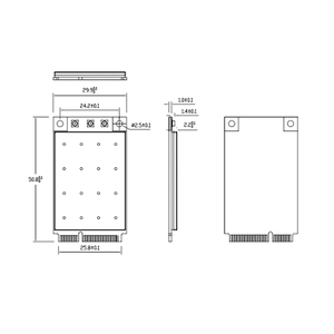 Módulo Inalámbrico 11ac <span class=keywords><strong>Compex</strong></span> WLE900VX QCA9880 Doble Banda 2.4 y 5 GHz 3x3 MIMO - Product Image 3