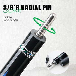 Queue de <span class=keywords><strong>billard</strong></span> KONLLEN AMG en fibre de carbone, pointe de 12,5 mm, joint 3*<span class=keywords><strong>8</strong></span>/<span class=keywords><strong>8</strong></span>, conique professionnel, faible déflection - Product Image 3
