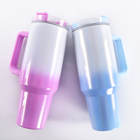 Botella de Agua de Acero Inoxidable Aislada de 40 oz, Termo de Viaje, Multicolor, para Bebidas Frías y Calientes