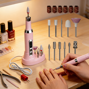 Wholesale 30000 RPM Brushed Motor USB Rechargeable <strong>Electric</strong> Korean <strong>Nail</strong> <strong>Drill</strong> <strong>CE</strong> Certified ABS Handle Portable Pen Shape Custom - Product Image 1