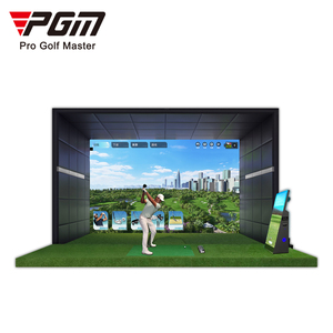 Système <span class=keywords><strong>de</strong></span> <span class=keywords><strong>simulateur</strong></span> <span class=keywords><strong>de</strong></span> <span class=keywords><strong>golf</strong></span> résidentiel d'intérieur PGM P6, ensemble complet, simulateurs <span class=keywords><strong>de</strong></span> practice 3D MNQ003 pour usage domestique ou professionnel - Product Image 1