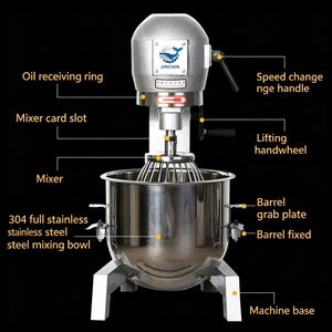 Mélangeur Planétaire Industriel Électrique Double Puissance 30L/5kg pour Pâtisserie, Boulangerie et Aliments – Batteur Centrifuge pour Pâte et Œufs - Product Image 2