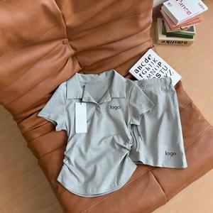 Conjunto Deportivo de Dos Piezas FloralCharm, Falda de Tenis con Estampado de Letras de Diseñador para <span class=keywords><strong>Mujer</strong></span>, <span class=keywords><strong>Verano</strong></span> - Product Image 3