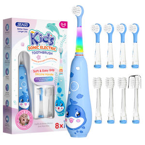 Seago niños temporizador automático inteligente impermeable batería recargable cerdas suaves silicona Oral Sonic cepillo de dientes eléctrico - Product Image 1