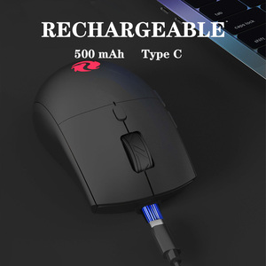 Ratón inalámbrico de modo dual recargable, ratón ergonómico para juegos de oficina, ratones ópticos silenciosos para ordenador - Product Image 3