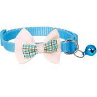 Collier pour chat et chiot avec clochette et nœud coloré, accessoire pour petit chien, 100% nylon, style tribal, cristal rechargeable
