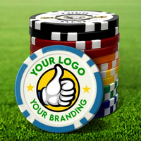 Vente en gros de jetons de poker avec logo personnalisé, jeu de jetons de poker en argile ABS en céramique 100 500 pour jeu promotionnel