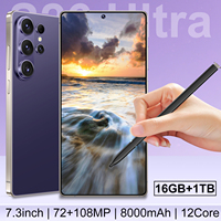 Smartphone 5G S26 Ultra 2026, écran OLED HD 7,3 pouces 120Hz, 16 Go + 1 To, Android 15.0, Deca Core, 108 MP, Charge Rapide 100W, CDMA, Multilingue (Anglais)