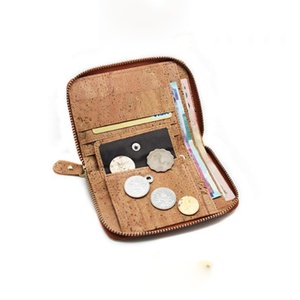 Boshiho Fashion Cork <b>Wallet</b> Zipper Around Design Bifold Purse <b>Wallet</b> with Coin Pocket <b>Holder</b> Eco Friendly Vegan Gift - Product Image 3