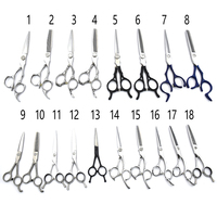 Ensemble professionnel de ciseaux à cheveux en acier inoxydable pour droitiers, ciseaux à effiler pour salon de coiffure avec 26 dents