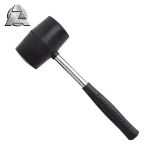 Professional roofing tile floor installation soft face solid deadhead rubber sledge mallet hammer with wooden handle