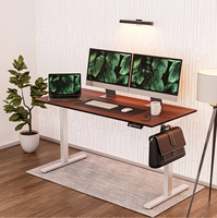 Table d'ordinateur moderne en métal de bureau en forme de L réglable en hauteur électrique ergonomique pour mobilier de bureau