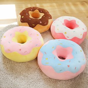 High Quality 3D Digital Print Donut Plush Sofa Chair Cushion Funny Food Shaped Ring Donut <b>Throw</b> Pillow for Home Decor - Product Image 4