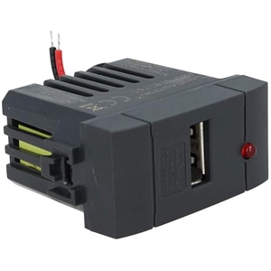 Adattatore USB Charger modulo 5V 1A nero Comp Bticino Living International SD81750 - Product Image 2