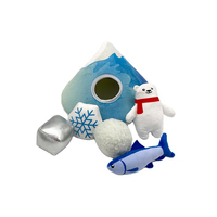 Nouveaux jouets écologiques pour chiens : jouet à mâcher en peluche en forme de gâteau, camion de crème glacée ou trous d'arbre, en nylon durable, pour jeux de cache-cache - Fournitures pour animaux de compagnie