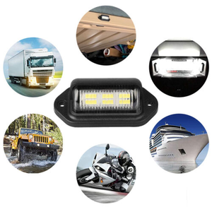 Nouveau 2 pièces Led plaque d'immatriculation lumière numéro lampe pour Fiat Ducato pour Peugeot Boxer Citroen <span class=keywords><strong>Jumper</strong></span> Bus Box Lancia Ypsilon Mk2 Musa - Product Image 2