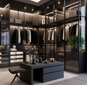 Armarios con pantalla táctil LED con recordatorios <span class=keywords><strong>de</strong></span> cuidado <span class=keywords><strong>de</strong></span> la ropa para dormitorios principales <span class=keywords><strong>de</strong></span> lujo y gestión inteligente <span class=keywords><strong>de</strong></span> armarios - Product Image 4