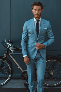 Men's 2 Piece <b>Suit</b> Slim Fit Formal Business <b>Suit</b> Set with Blazer and Trousers for Wedding Office Party Reception Evening Wear - Product Image 4