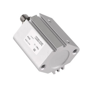 Cilindro Neumático Estándar de Latón Delgado de Acción Simple y Una Sola Palanca CDQ2B25-20DMZ con Interruptor Magnético y Accesorios Neumáticos - Product Image 2