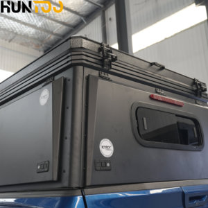 Huntoo Pop Top Pickup Truck Camper, camping-car léger en aluminium pour expéditions en plein air, voyages dans les régions éloignées, camping-car pliable - Product Image 4