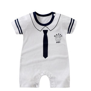 2025 Summer Cartoon Baby Romper Full Cotton Jumpsuit Infant Toddler Crawlers Newborn <strong>Onesie</strong> Wholesale Baby Clothes - Product Image 1