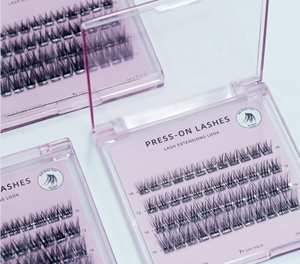 Gemischte DIY-Wimpern, <span class=keywords><strong>D</strong></span>-Curl, Segmentiert, Große Box, Individuelle Logo-Verpackung, Vorgeklebte, Selbstklebende Cluster-Wimpern - Product Image 5