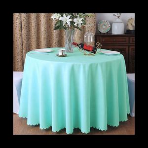 Custom Color High Quality Solid Color <b>Tablecloths</b> Tassel <b>Round</b> <b>Tablecloth</b> Cotton Linen <b>Table</b> Cloth - Product Image 3