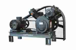 Compresor de Aire Reciprocante Industrial de Dos Etapas, Accionado por Correa, Compresor de Aire de Alta Presión con Tanque para Fábrica o Taller - Product Image 6