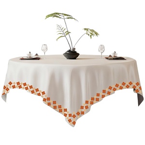 Hot Bán Sang Trọng Vòng Khăn Trải Bàn Tùy Chỉnh In Mô Hình Cho Đám Cưới Các Bên Nhà 120 ''132' Màu Xanh Lá Cây Màu Cam Tổ Dạ Tiệc <span class=keywords><strong>Tablecoths</strong></span> - Product Image 1