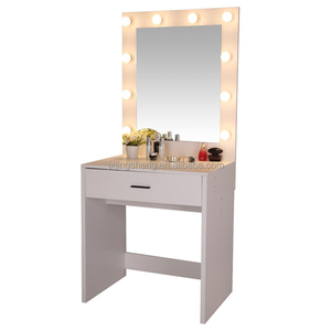 Grande pannello di legno di stoccaggio camera da letto mobili per bambini comò scrivania con specchio per bambini ragazze bagno Make-Up tavolo per uso appartamento - Product Image 5