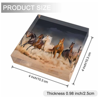Bloc acrylique personnalisé, couleur, impression 3D, support de bloc acrylique et blocs photo avec impression UV avec logo
