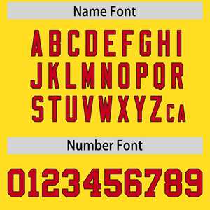 Camiseta de Fútbol Americano Personalizada en Dos Tonos con Corte en el Hombro, Color Rojo Dorado - Product Image 4