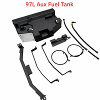 Réservoir de carburant diesel auxiliaire de remplacement JK en alliage d'aluminium à capacité étendue 120L avec pompe à siphon pour Land Cruiser Prado 120