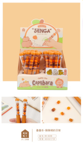 2024 Mới Nhất Thiết Kế Dễ Thương Capybara Jenga DIY Bút Nhựa Phim Hoạt Hình Bút Cho Trẻ Em & Sinh Viên Với 0.5Mm Chiều Rộng Bằng Văn - Product Image 6