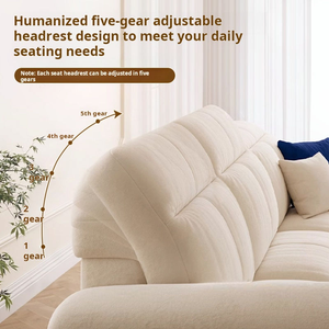 Multifunctionele elektrische moderne driezits hoekbank slaapbank van chenille stof, krasbestendig, opklapbaar, houten woonkamermeubel - Product Image 4