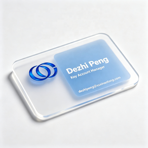 บัตรสะสมแต้มแม่เหล็ก PVC แบบใส พิมพ์ออฟเซ็ต พร้อมคิวอาร์โค้ด เคลือบเงา สำหรับความหนา 0.5 มม. 0.76 มม. ปรับแต่งได้ตามต้องการ - Product Image 3