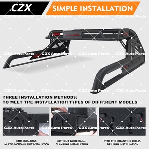 Barra Antivuelco Deportiva Universal OEM de Acero al Manganeso con Recubrimiento de Polvo Negro para Camionetas - Product Image 4