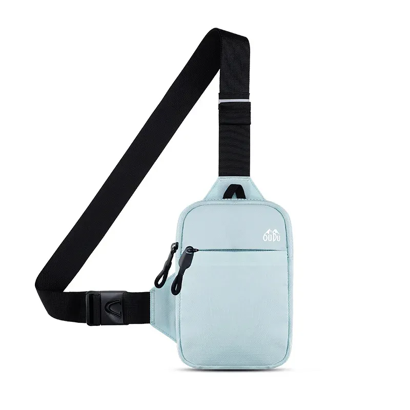 Hot Sale Fashion New Solid Color Chest Bag Men Outdoor Casual Fashion One Shoulder Crossbody Bag