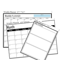 Tableau blanc magnétique personnalisé agenda hebdomadaire babillard effaçable à sec magnétique calendrier mensuel autocollant pour réfrigérateur