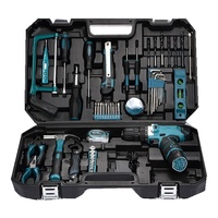 Vente chaude Rechargeable Lithium-ion Perceuses Ensembles D'outils Électriques Herramientas Combo Outils Kit Machine Ensemble Clé À Main Boîte À Outils Ensemble