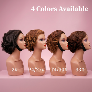 Peluca de Cabello Humano Ondulado Vietnamita Virgen con Frente de Encaje HD 4x4 5x5, Densidad 250, de Lujo, sin Pegamento, para Mujeres Negras, Peluca con Frente de Encaje Económica - Product Image 1