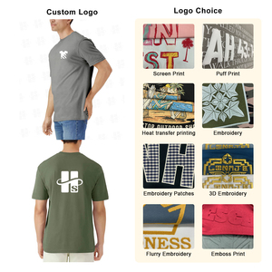 Camisetas de Algodón de Corte Regular Personalizadas, Cómodas, Suaves, 100% Algodón, Transpirables, Casuales, de Manga Corta para Hombre - Product Image 6