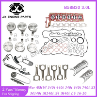 Kit de Reconstrucción de Motor B58B30, Cadena de Distribución, Pistón, Biela, Cojinete, Junta para BMW 3.0 3.0L 340i 440i 540i 640i 740i X3 X4 M240i B58
