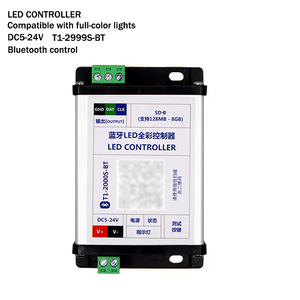 Fooxygen Atacado T1-2000S-BT 1 Porta 98 Configurações de Cor Bluetooth LED Controlador Full-color para 1903 2811 RGB Tiras - Product Image 1