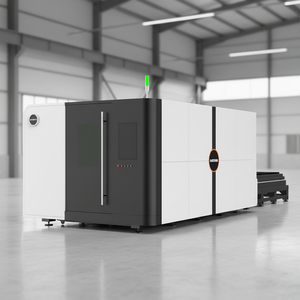 Machine de découpe laser à fibre entièrement fermée avec table d'échange, découpeuse laser CNC 6015 pour tôle métallique, couvercle de protection 6kW 12kW - Product Image 1