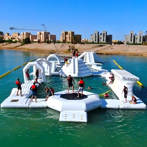 Inflable inspirado en el lago para juegos acuáticos <span class=keywords><strong>Aqua</strong></span> Park Parque acuático inflable divertido y duradero - Product Image 1
