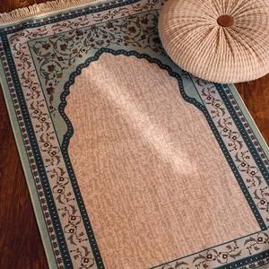 Молитвенный коврик на заказ в этническом стиле для гостиной с принтом, кисточками, машинная стирка, складной - Product Image 1