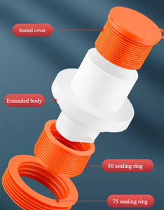 Tubo de drenaje de plástico ABS para fregadero de cocina, válvula de reflujo, tapón maravilloso, trampa, drenaje de suelo, prevención de olores, accesorios para fregadero de baño - Product Image 3