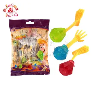 Halloween Candy Skeleton Hand And Feet Bone Diamond Shaped Lollipop Candy