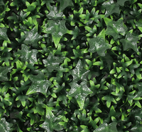 Plantes artificielles suspendues en plastique simulé décoration murale fausses feuilles et fleurs panneaux artificiels pour la décoration